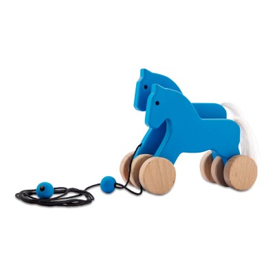 Pull Horse Couple - Blue - 1505